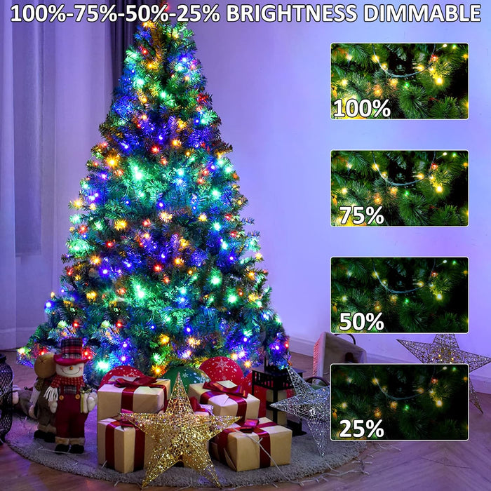 4 Set of Christmas Decorations Lights-260 LED Curtain Lights-200 LED Outdoor String Lights-300 LED Christmas Tree String Lights-300 LED Net Lights
