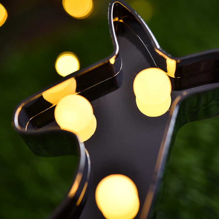 8 LEDs Marquee Light with Deer Shaped and 9 LEDs Marquee Light with Tree Shaped 