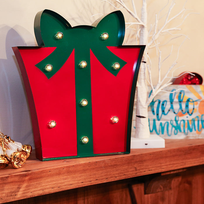 2 Set of Marquee LED Gift Lighted Sign 