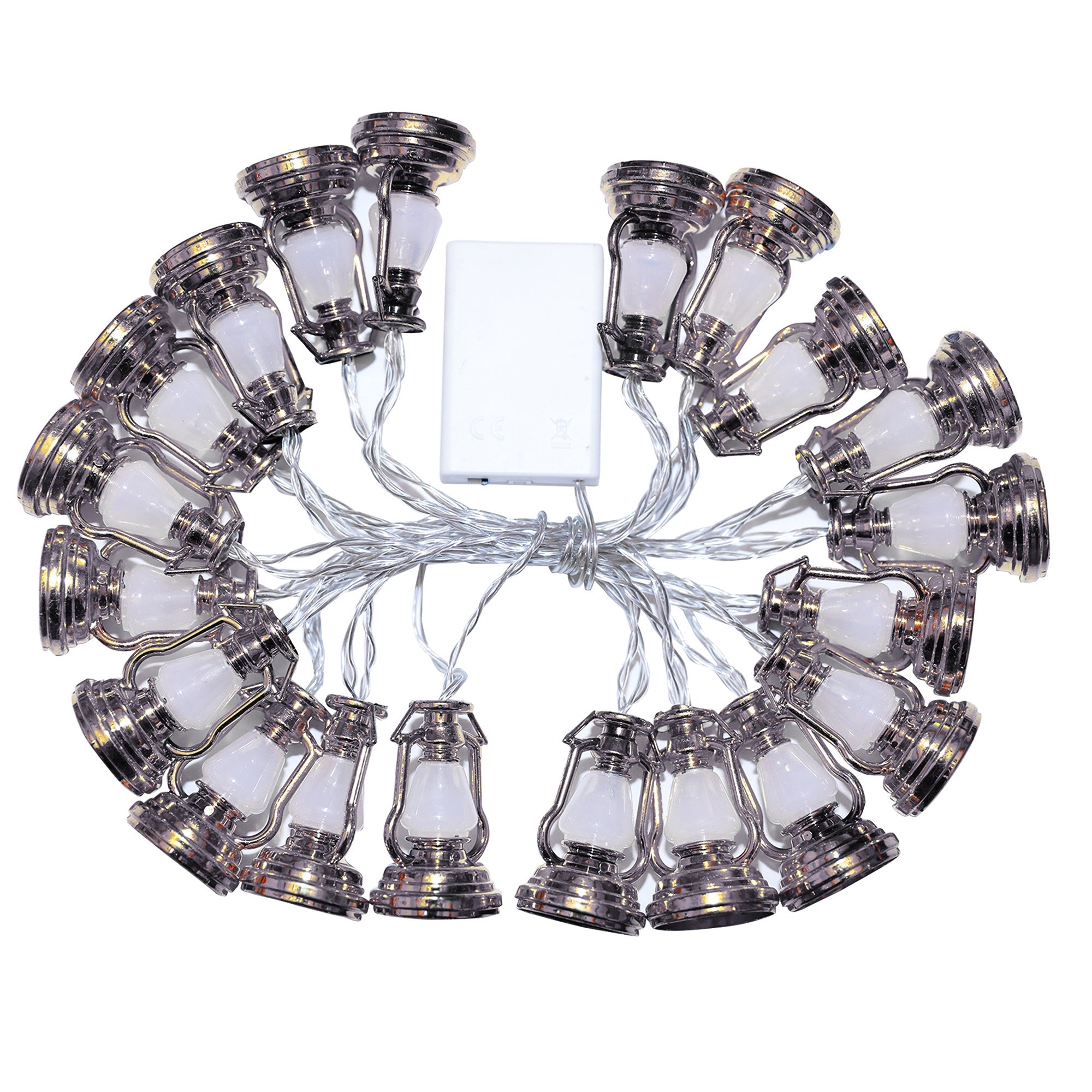 2 Set 20 LEDs Pine SnowflakeString Light and 10 LEDs Battery Operated String Lights