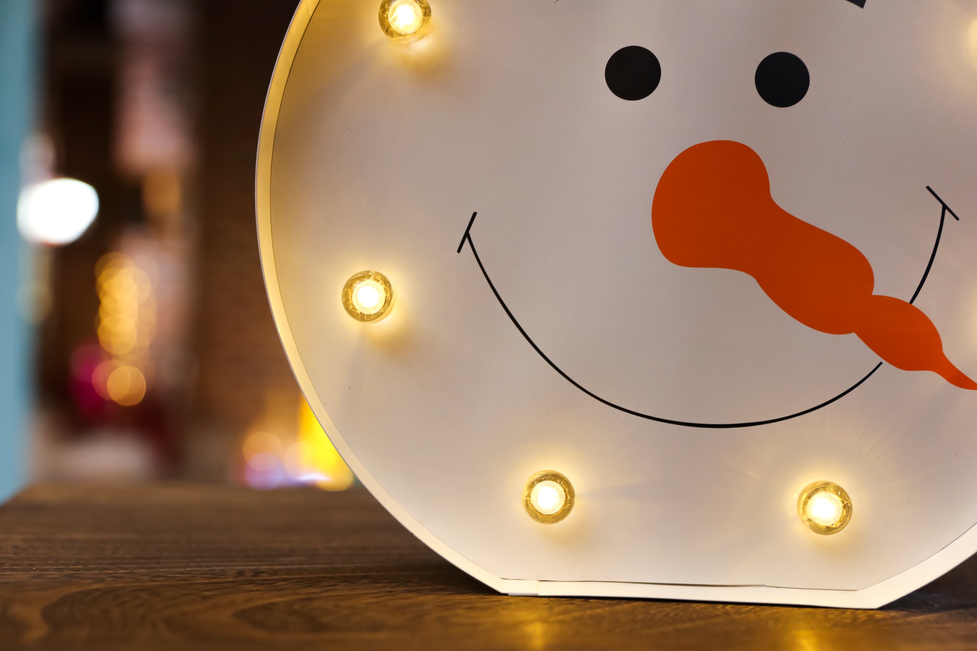 1 Set of Marquee LED Snowman Sign and 1 Set of LED Marquee Santa Sign