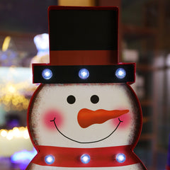 1 Set of LED Marquee Snowman Sign and 1 Set of LED Marquee Santa Sign