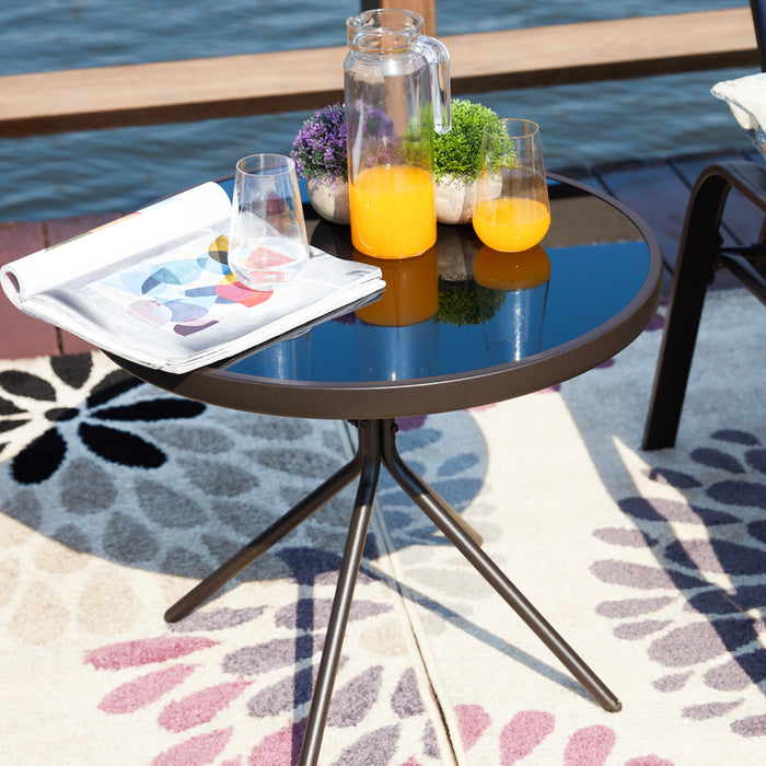 3-Piece Patio Chaise Lounge Set with Adjustable Chairs and Coffee Table Featuring Removable Cushions 