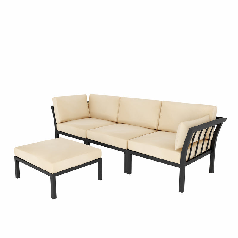 4 Pieces Patio Conversation Set