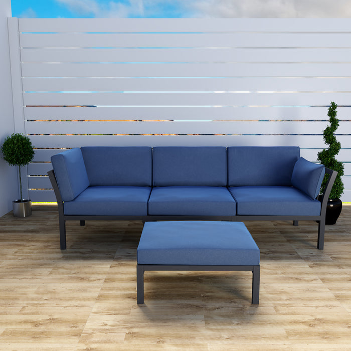 4 Pieces Patio Conversation Set 