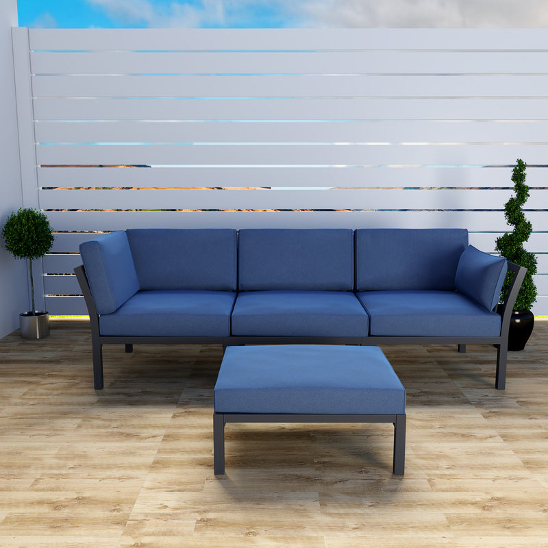 4 Pieces Patio Conversation Set