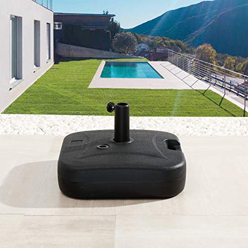 Festival Depot 9.8ft Outdoor Patio 3 Tiers Ventilation Market Aluminum Umbrella Button Tilt Easy Crank Center Light 8 Solar Powered LED Lights Bars All-Weather