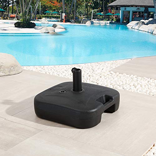 Festival Depot 9.8ft Outdoor Patio 3 Tiers Ventilation Market Aluminum Umbrella Button Tilt Easy Crank Center Light 8 Solar Powered LED Lights Bars All-Weather
