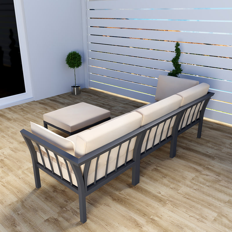 4 Pieces Patio Conversation Set