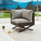 1 Piece Right-arm Patio Corner Sofa