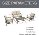 4 Piece Patio Conversation Set