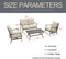 4 Piece Patio Conversation Set