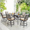 9pcs High Stool Outdoor Patio Furniture with cushions