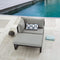 2 Pieces Patio Conversation Set, Grey