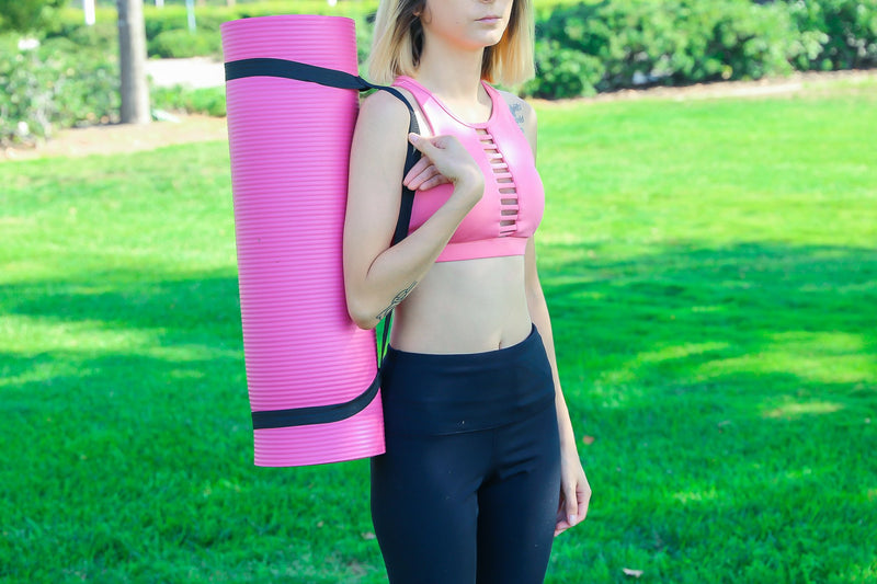 Non-Slip Exercise Yoga Mat (Pink)