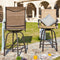2pcs Outdoor Sling Metal 30" Patio Bar Stool