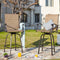 2pcs Outdoor Sling Metal 30" Patio Bar Stool