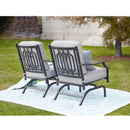 Outdoor Spring Rocking Chair with Cushions (Set of 2)