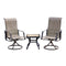 3-Piece Outdoor Swivel Conversation Set