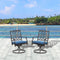 2 Pieces Patio Swivel Chairs