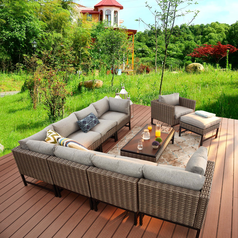 10 Pieces Patio Conversation Set