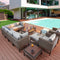 12 Pieces Patio Conversation Set