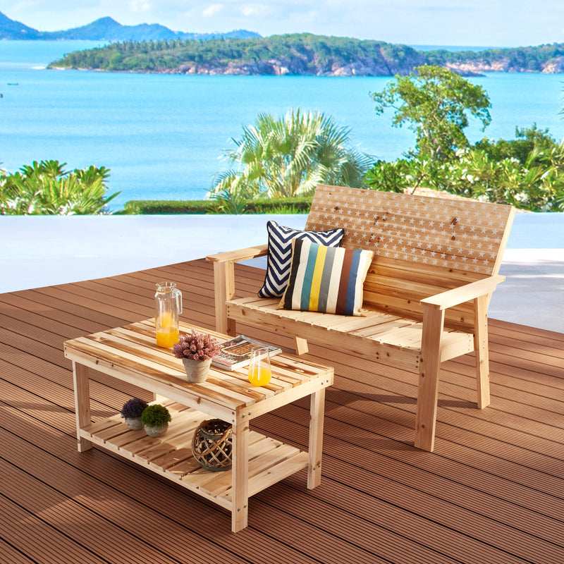 2 Pieces Patio Conversation Set