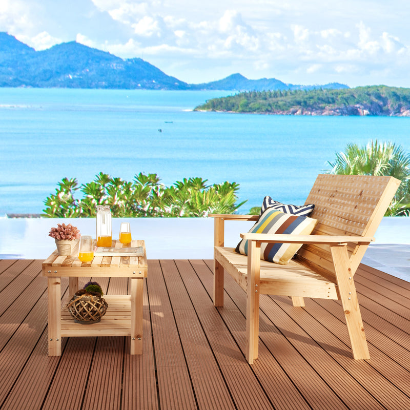 2 Pieces Patio Conversation Set