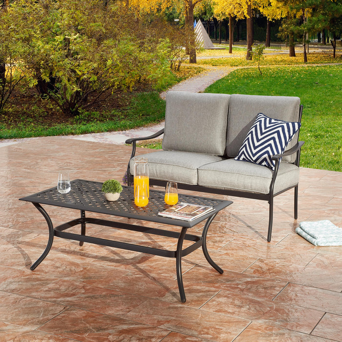 2 Pieces Patio Conversation Set 